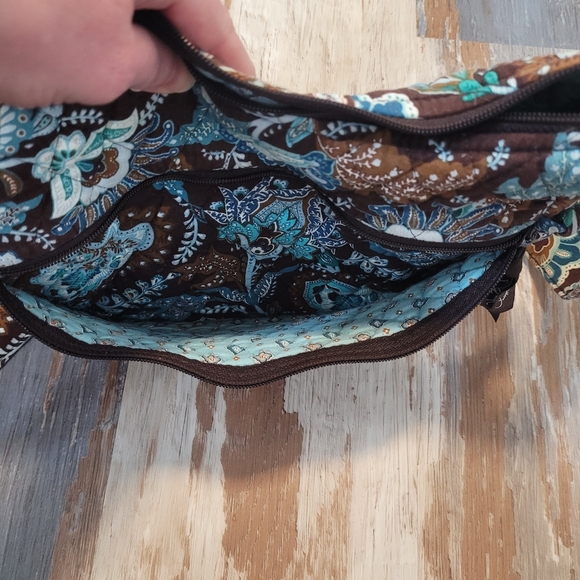 Set of 4 Vera Bradley Weekender Bag With Tote Bag, Purse, & Wallet In Java Blue - Picture 11 of 16